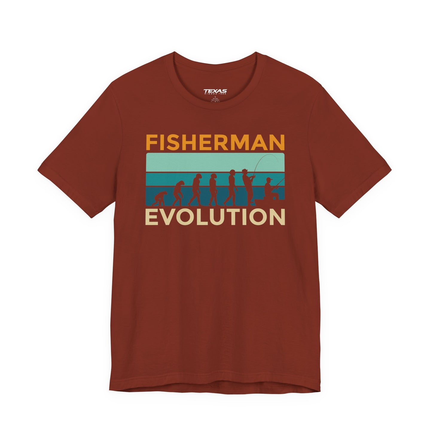 Fisherman Evolution — Unisex Cotton Tee