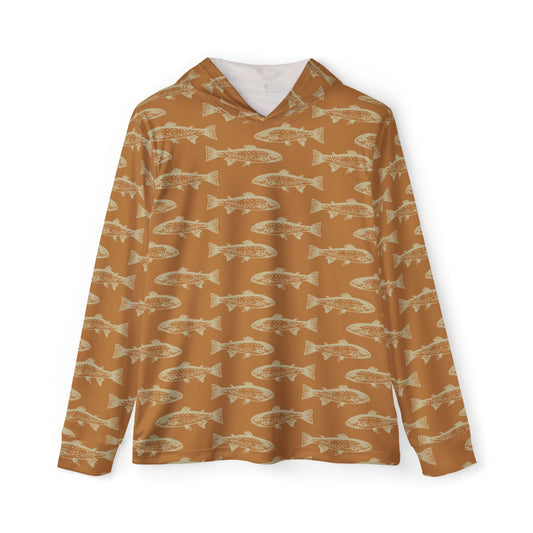 Trout Pattern — Unisex Fishing Pullover Hoodie (SPF 50+)