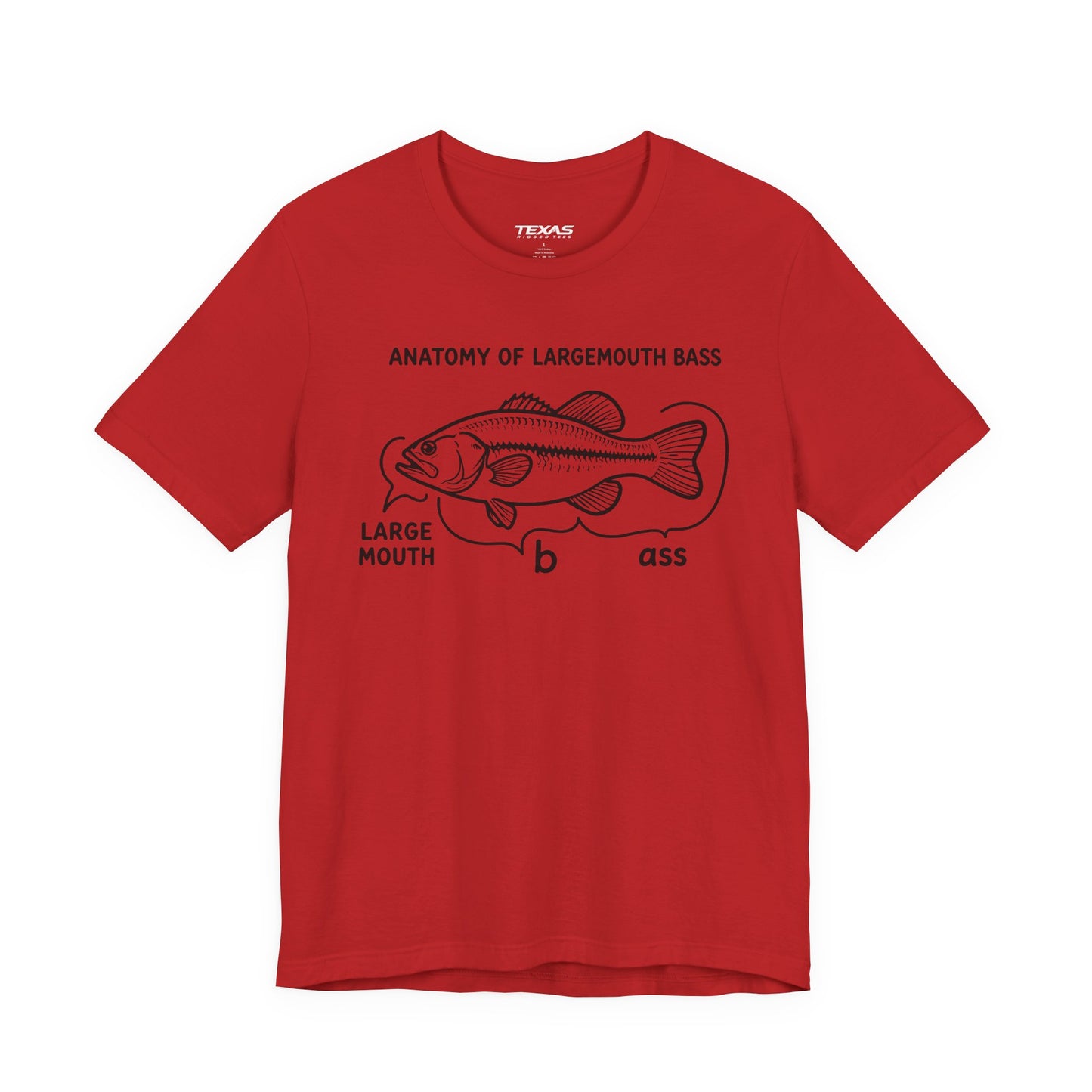 Anatomy of a Largemouth Bass — Unisex Cotton Tee