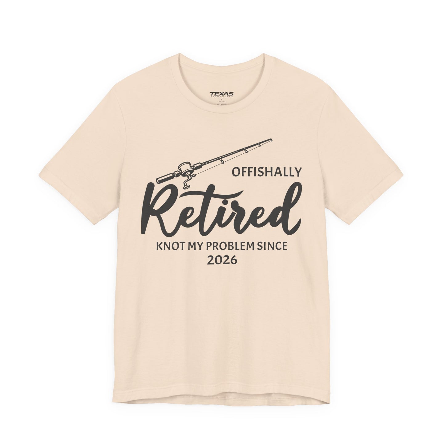Offishally Retired — Unisex Cotton Tee (Customizable)