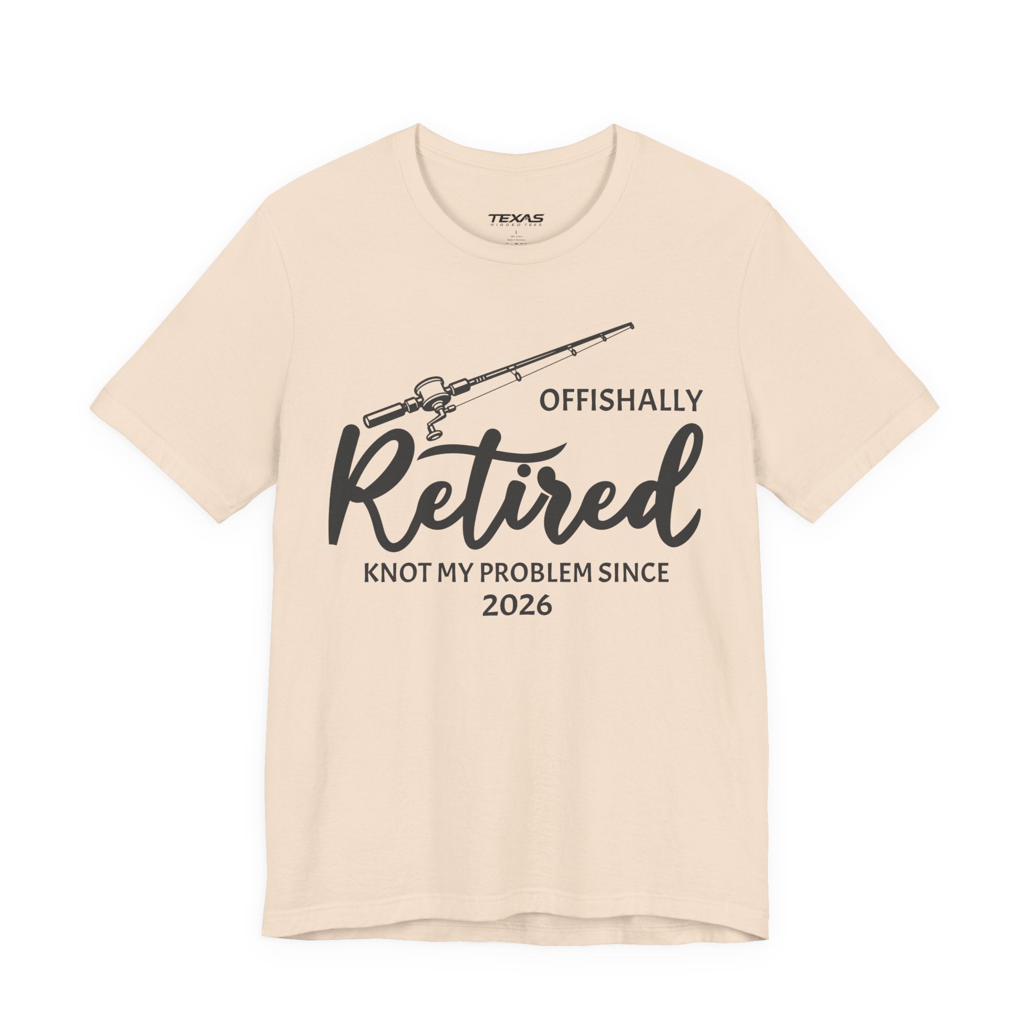 Offishally Retired — Unisex Cotton Tee (Customizable)