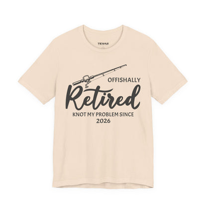 Offishally Retired — Unisex Cotton Tee (Customizable)