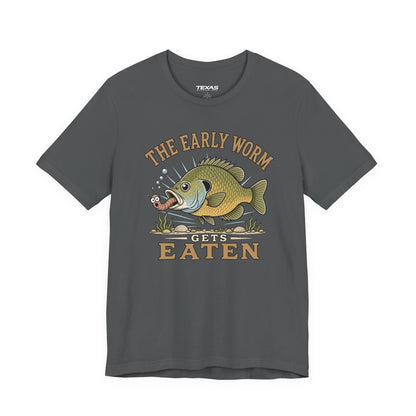 The Early Worm Gets Eaten — Unisex Cotton Tee