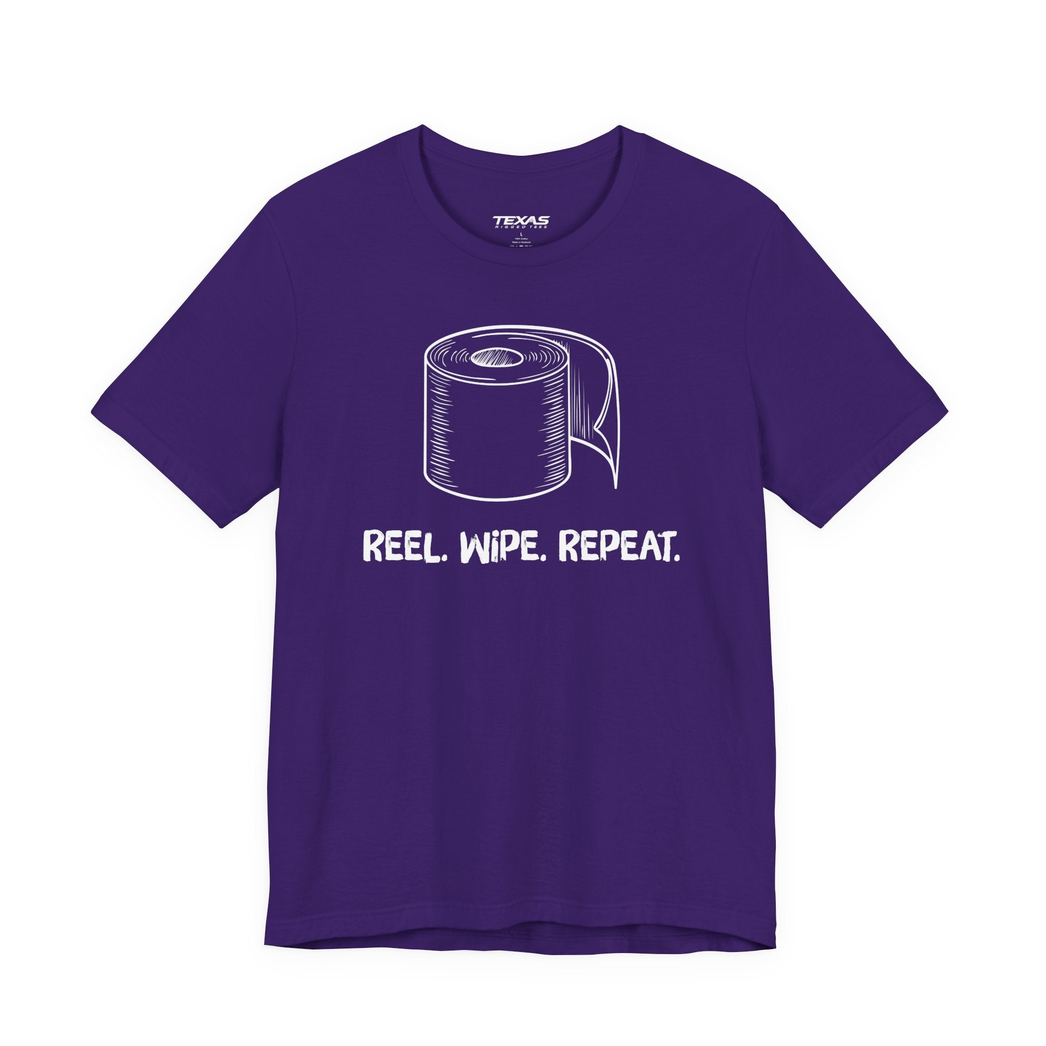 Reel. Wipe. Repeat. — Unisex Cotton Tee
