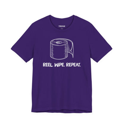 Reel. Wipe. Repeat. — Unisex Cotton Tee