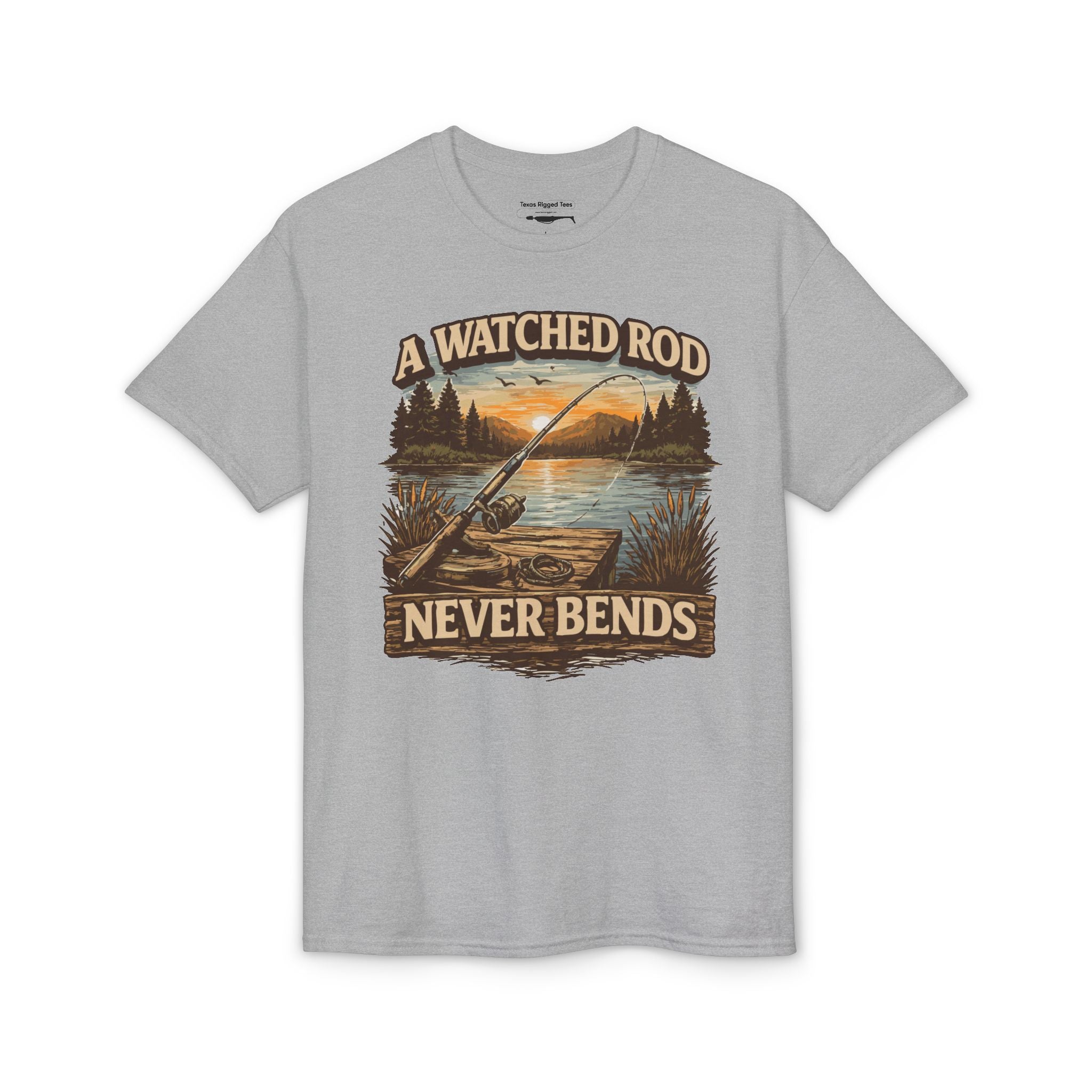 A Watched Rod Never Bends — Unisex DryBlend® T-Shirt