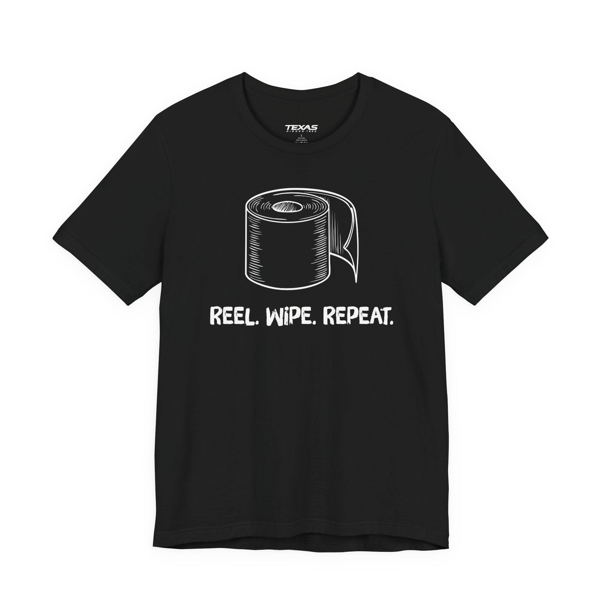 Reel. Wipe. Repeat. — Unisex Cotton Tee