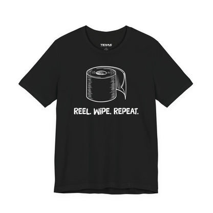 Reel. Wipe. Repeat. — Unisex Cotton Tee