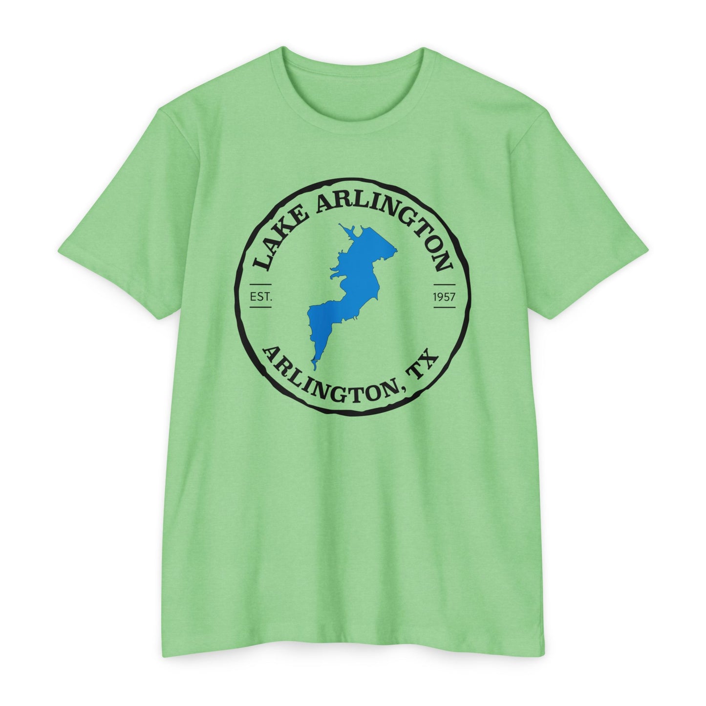Lake Arlington — Unisex Cotton-Poly Blend T-Shirt