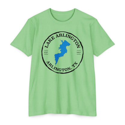 Lake Arlington — Unisex Cotton-Poly Blend T-Shirt