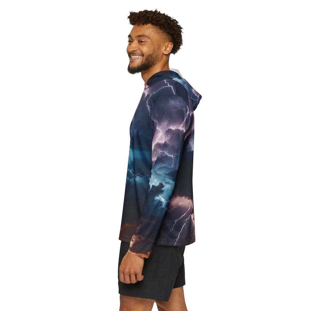 Lightning — Unisex Fishing Pullover Hoodie (SPF 50+)
