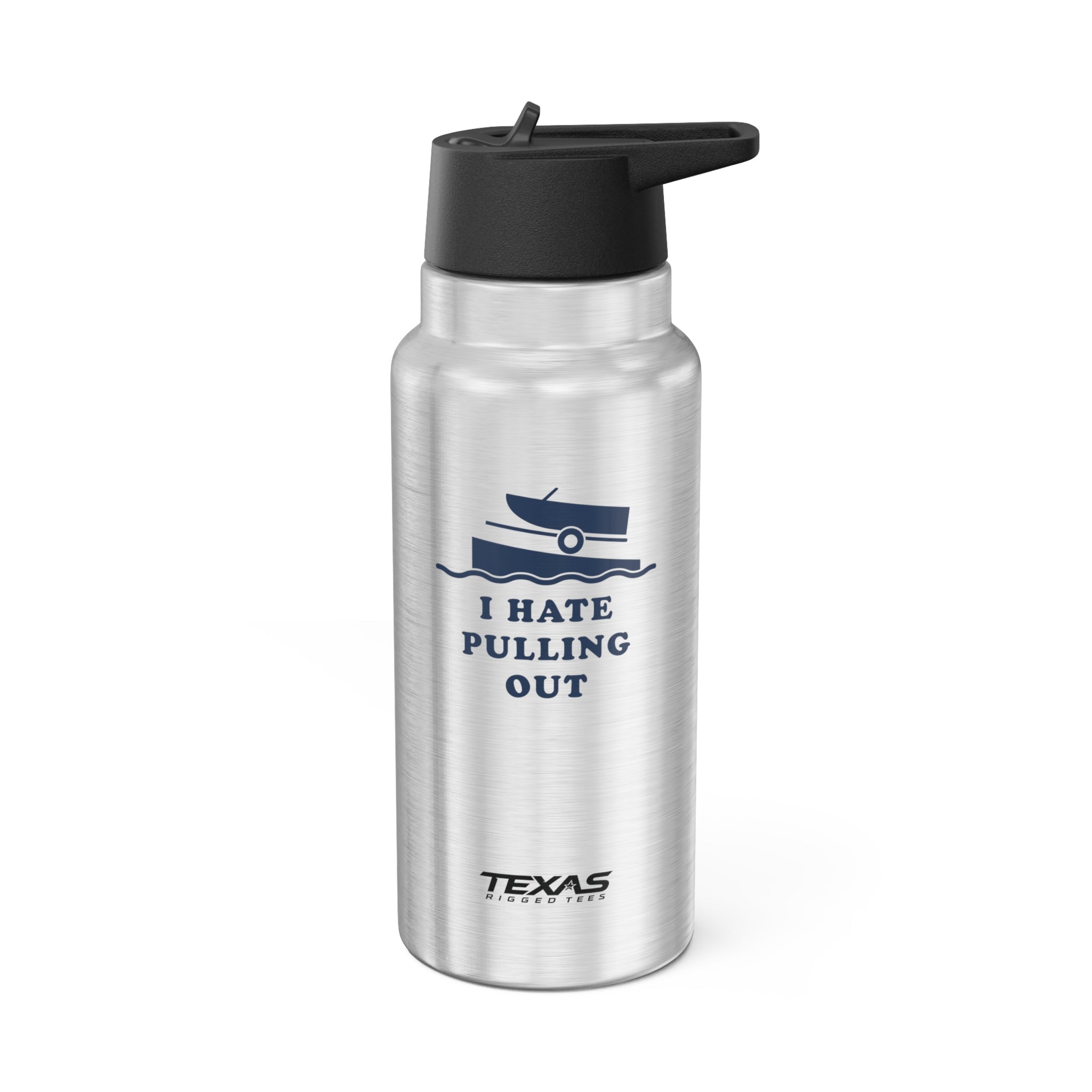I Hate Pulling Out — 32oz Stainless Steel Tumbler (with inner straw)