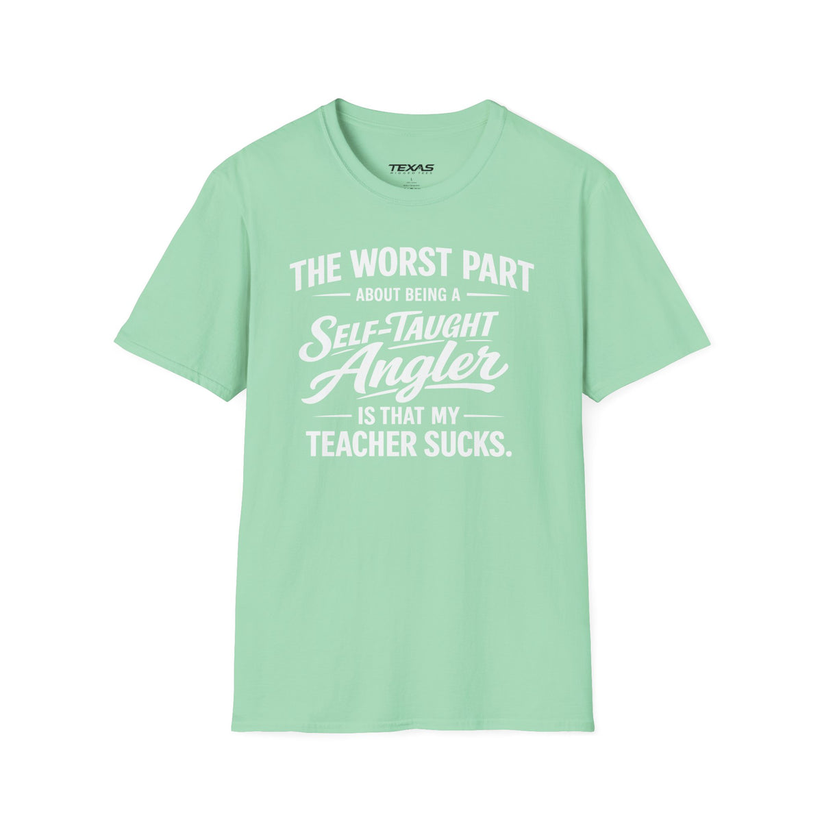 Self-Taught Angler — Unisex Cotton Tee