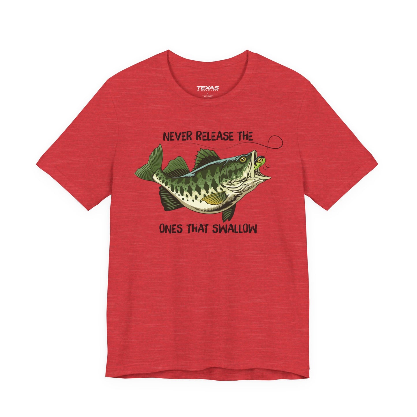Never Release the Ones That Swallow — Unisex Cotton Tee
