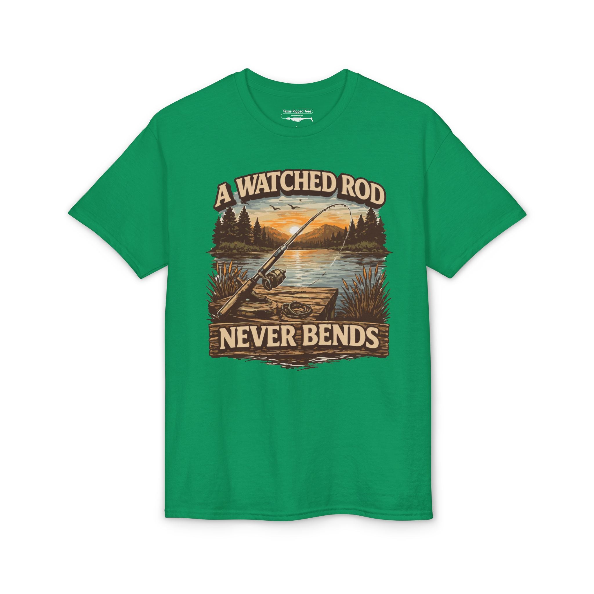 A Watched Rod Never Bends — Unisex DryBlend® T-Shirt
