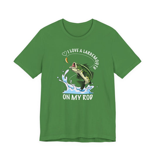 I Love a Largemouth on My Rod — Unisex Cotton Tee