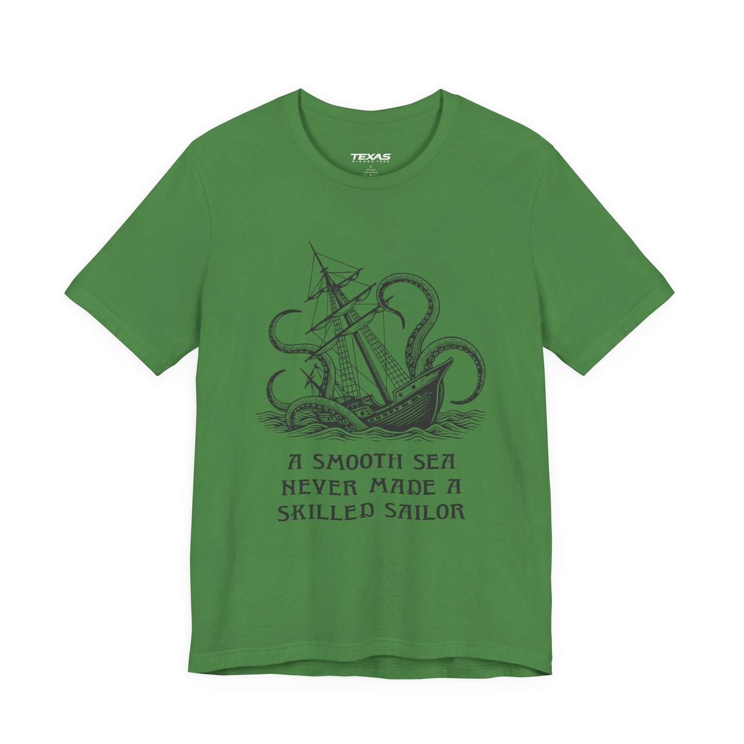 A smooth sea never made a skilled sailor — Unisex Cotton Tee