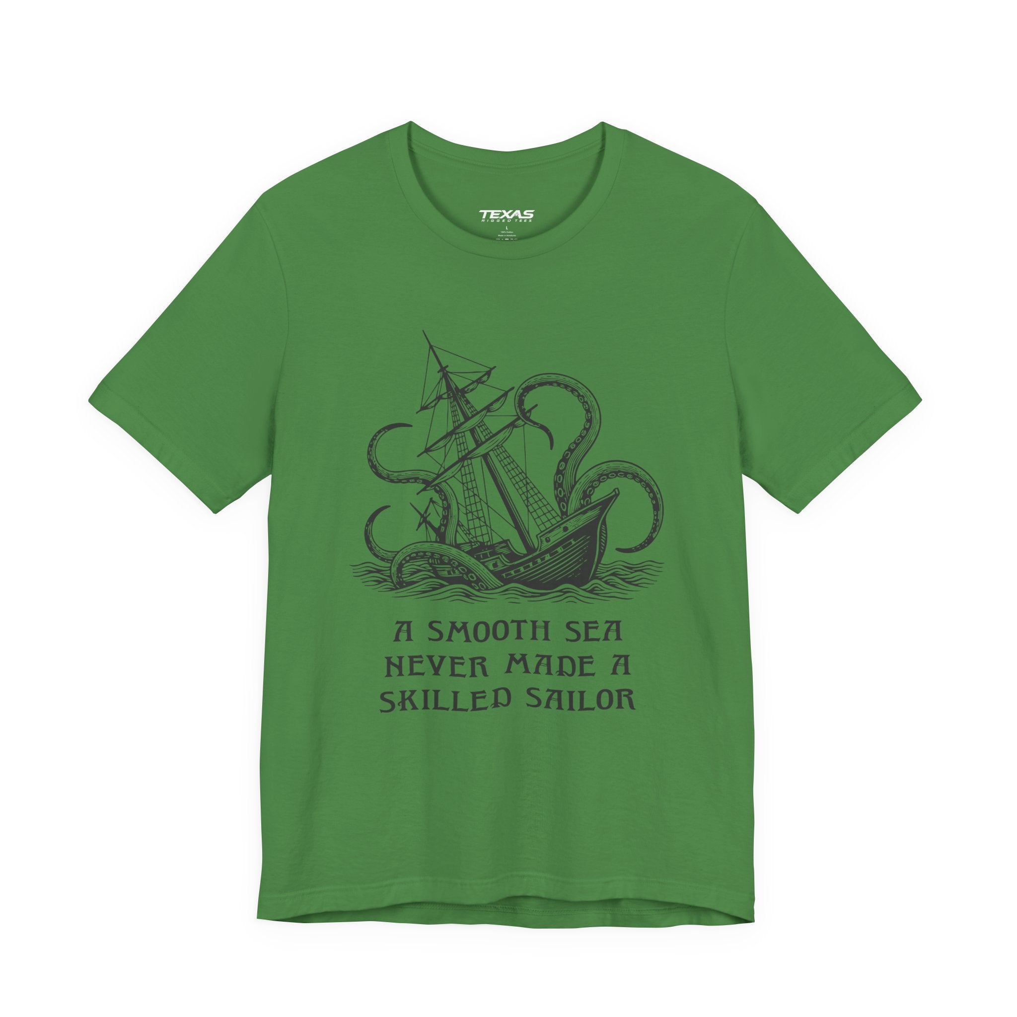 A smooth sea never made a skilled sailor — Unisex Cotton Tee