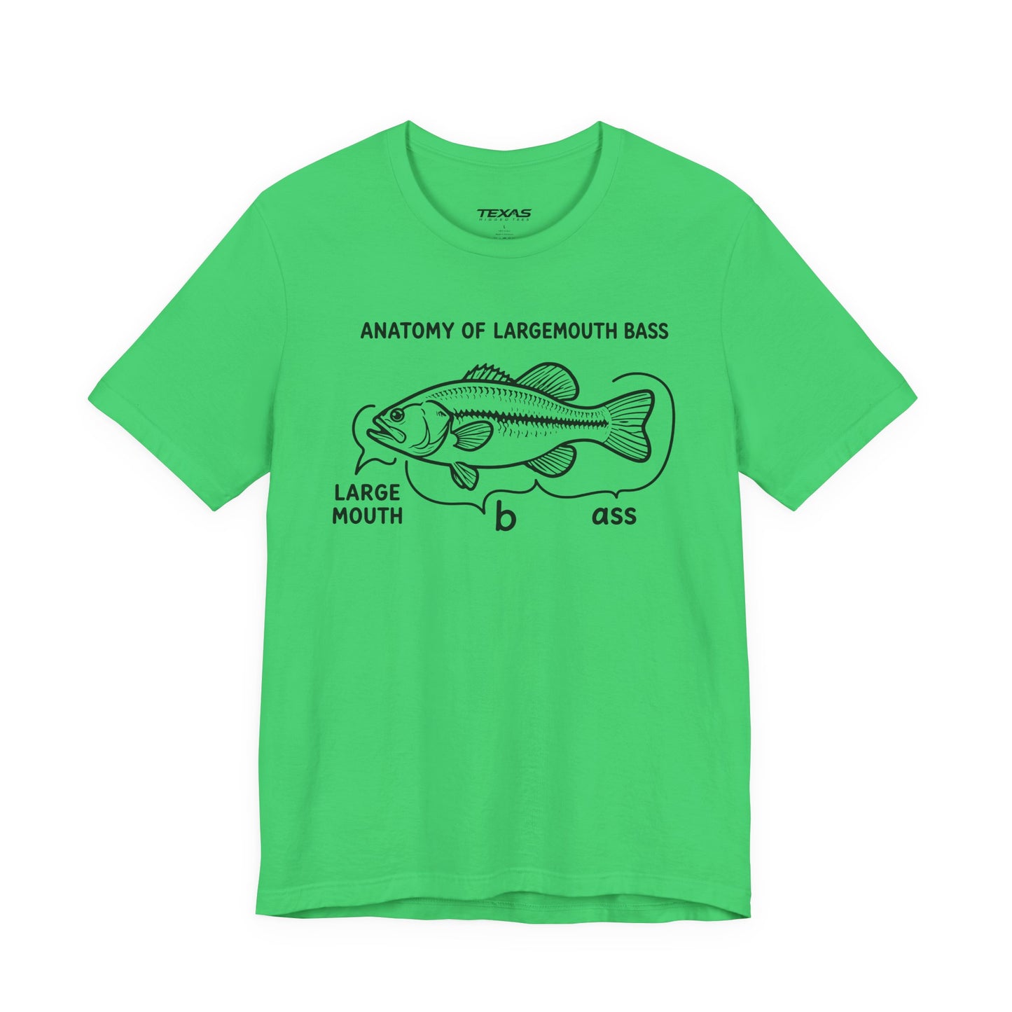 Anatomy of a Largemouth Bass — Unisex Cotton Tee