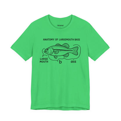 Anatomy of a Largemouth Bass — Unisex Cotton Tee