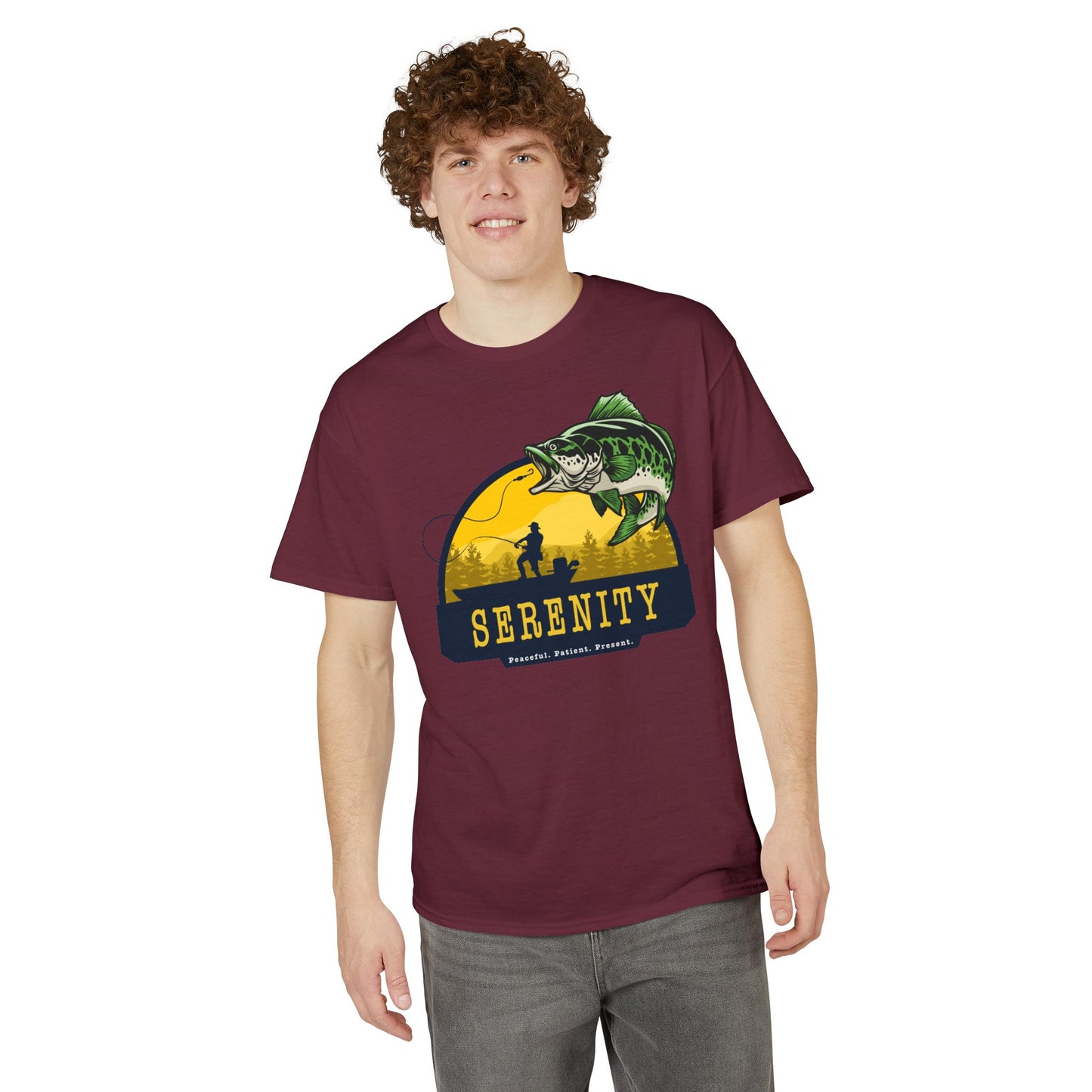 Serenity: Peaceful. Patient. Present. — Unisex DryBlend® T-Shirt