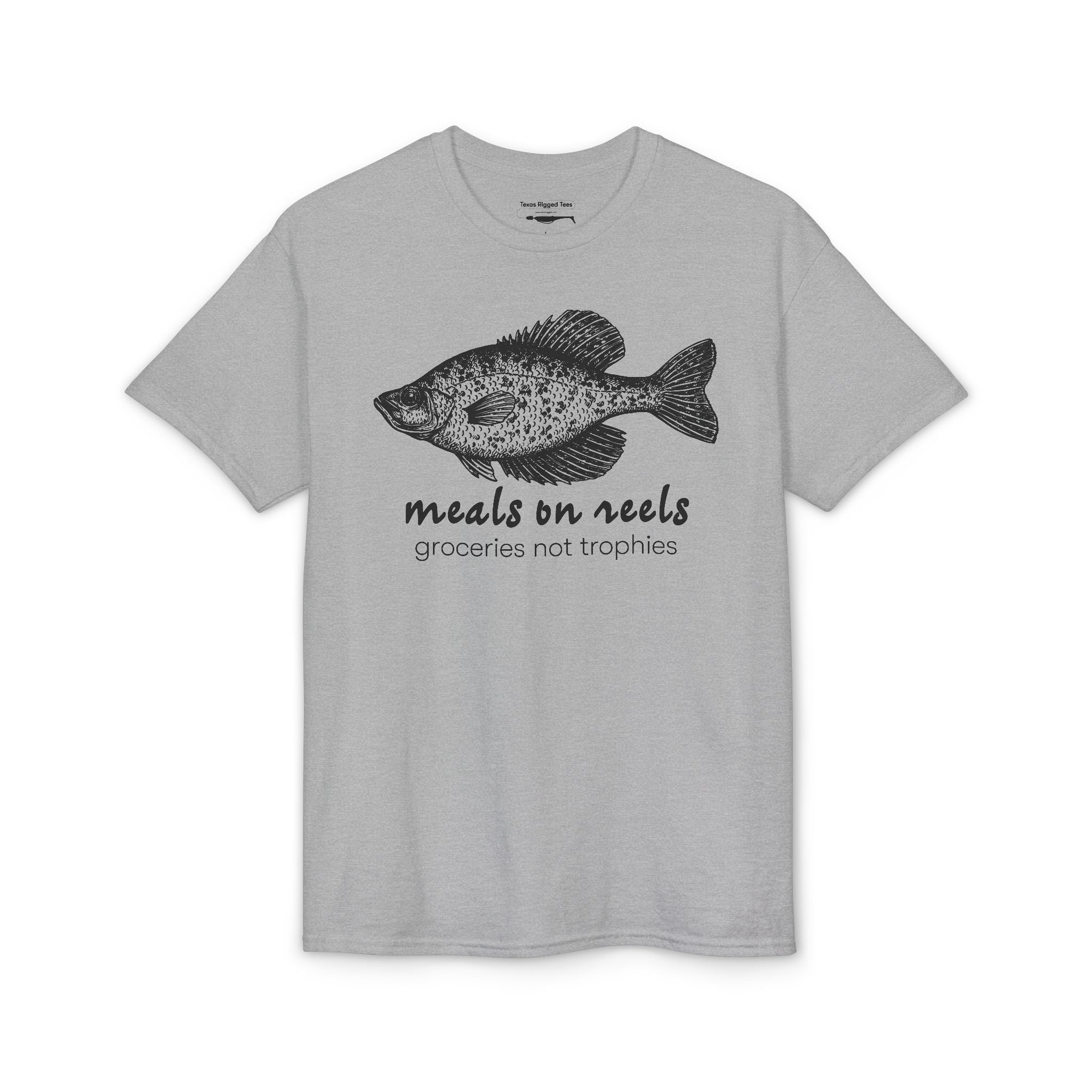 Meals on Reels: Groceries Not Trophies — Unisex DryBlend® T-Shirt