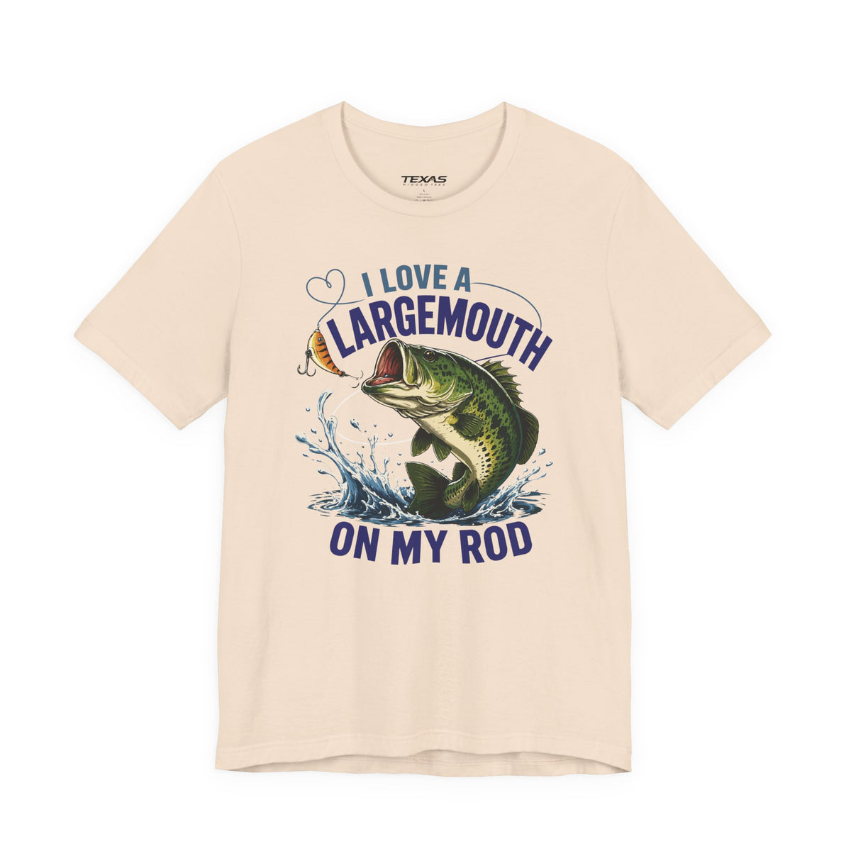 I Love a Largemouth on My Rod — Unisex Cotton Tee