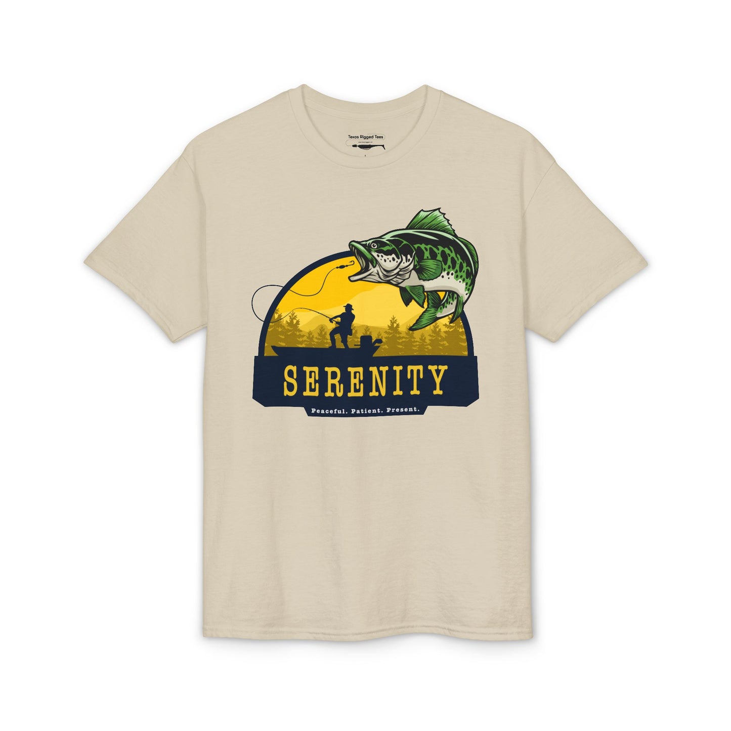 Serenity: Peaceful. Patient. Present. — Unisex DryBlend® T-Shirt