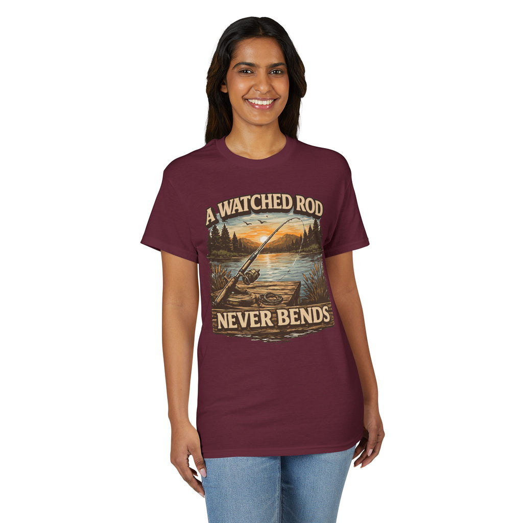 A Watched Rod Never Bends — Unisex DryBlend® T-Shirt