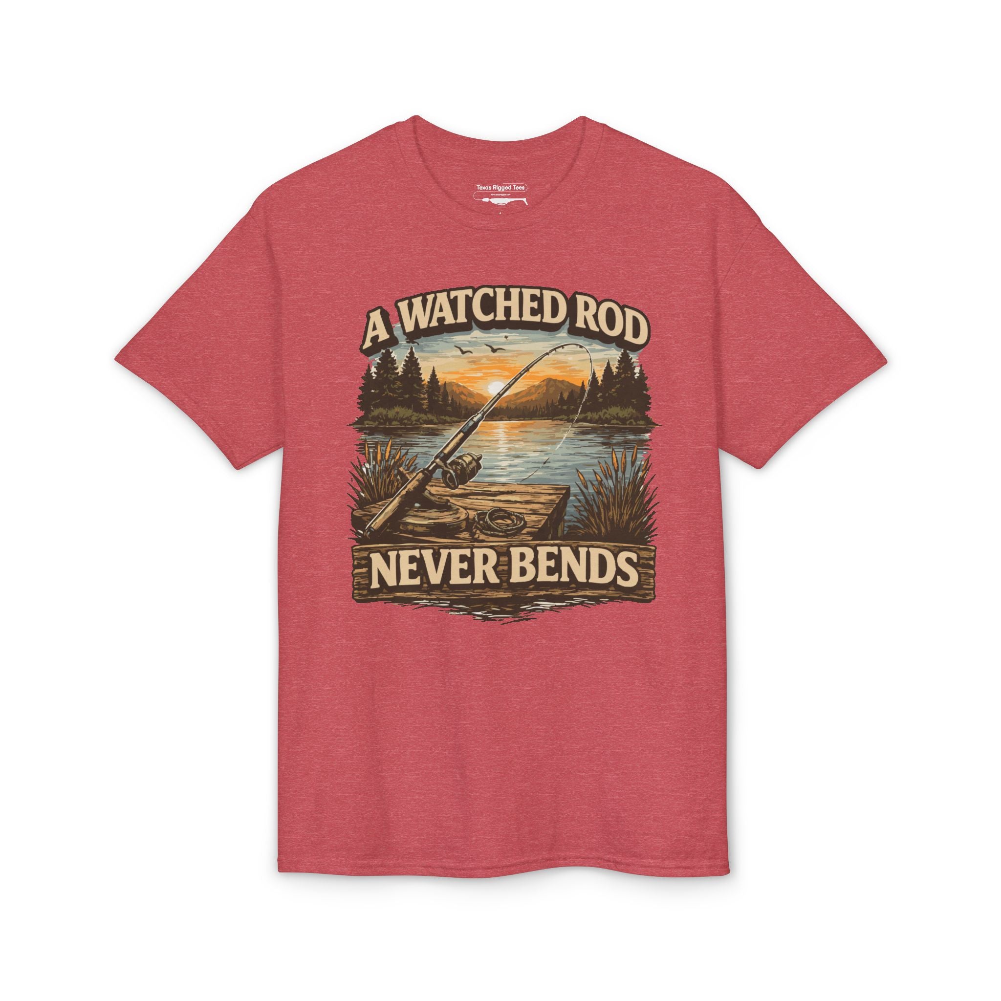 A Watched Rod Never Bends — Unisex DryBlend® T-Shirt