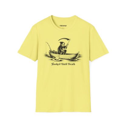 Hooked Until Death — Unisex Cotton Tee