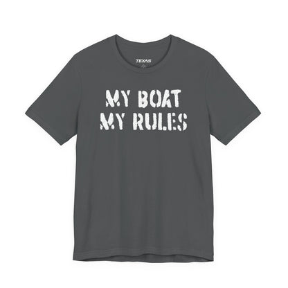 My Boat My Rules — Unisex Cotton Tee