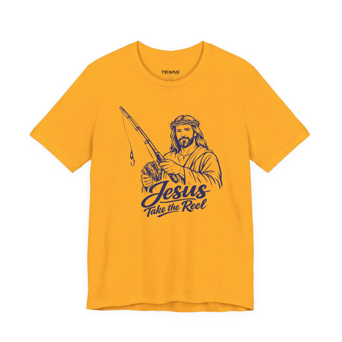 Jesus Take the Reel — Unisex Cotton Tee
