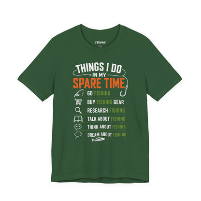 Things I Do in My Spare Time — Unisex Cotton Tee