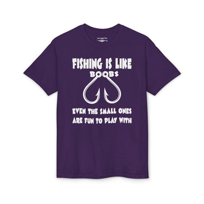 Fishing Is Like Boobs — Unisex DryBlend® T-Shirt
