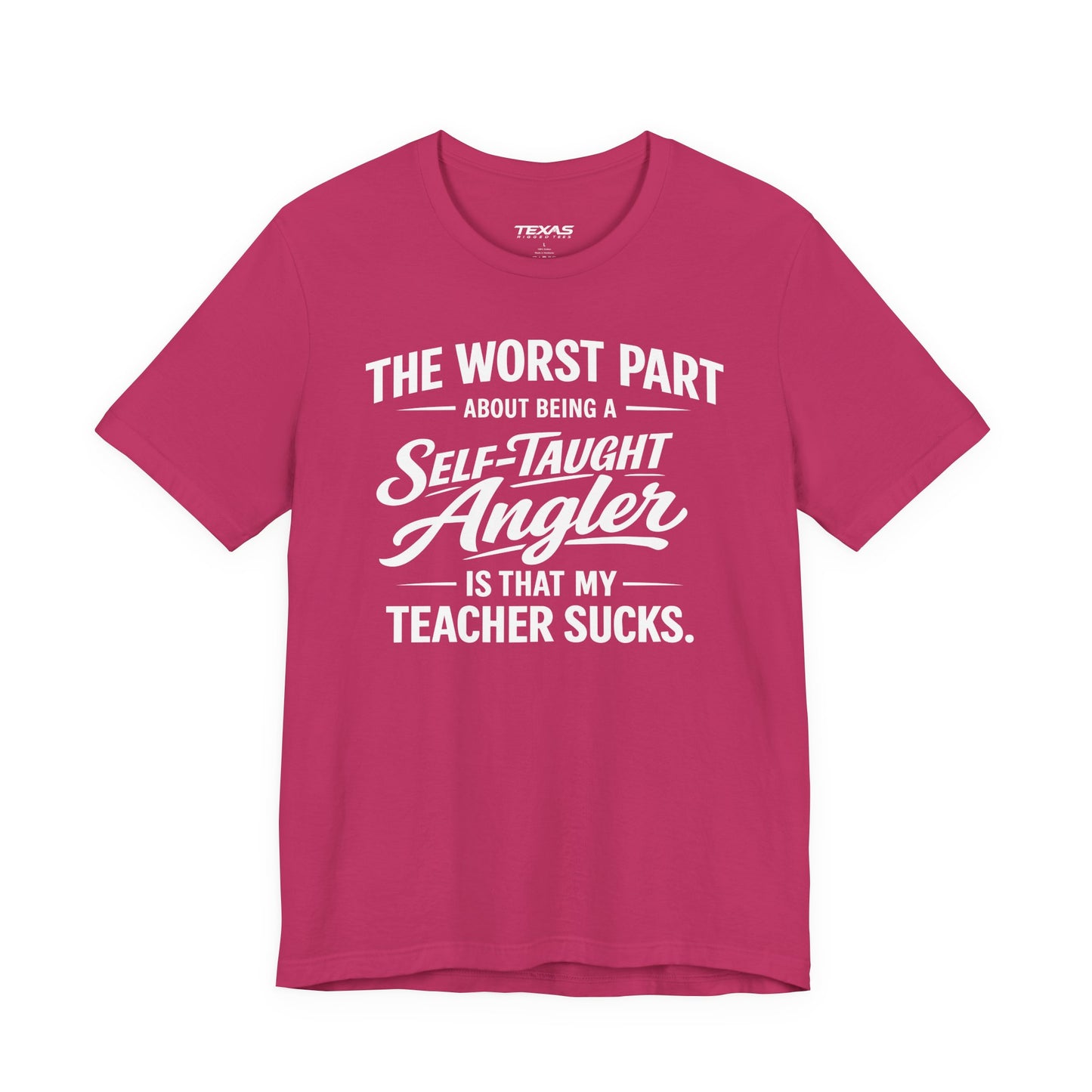Self-Taught Angler — Unisex Cotton Tee