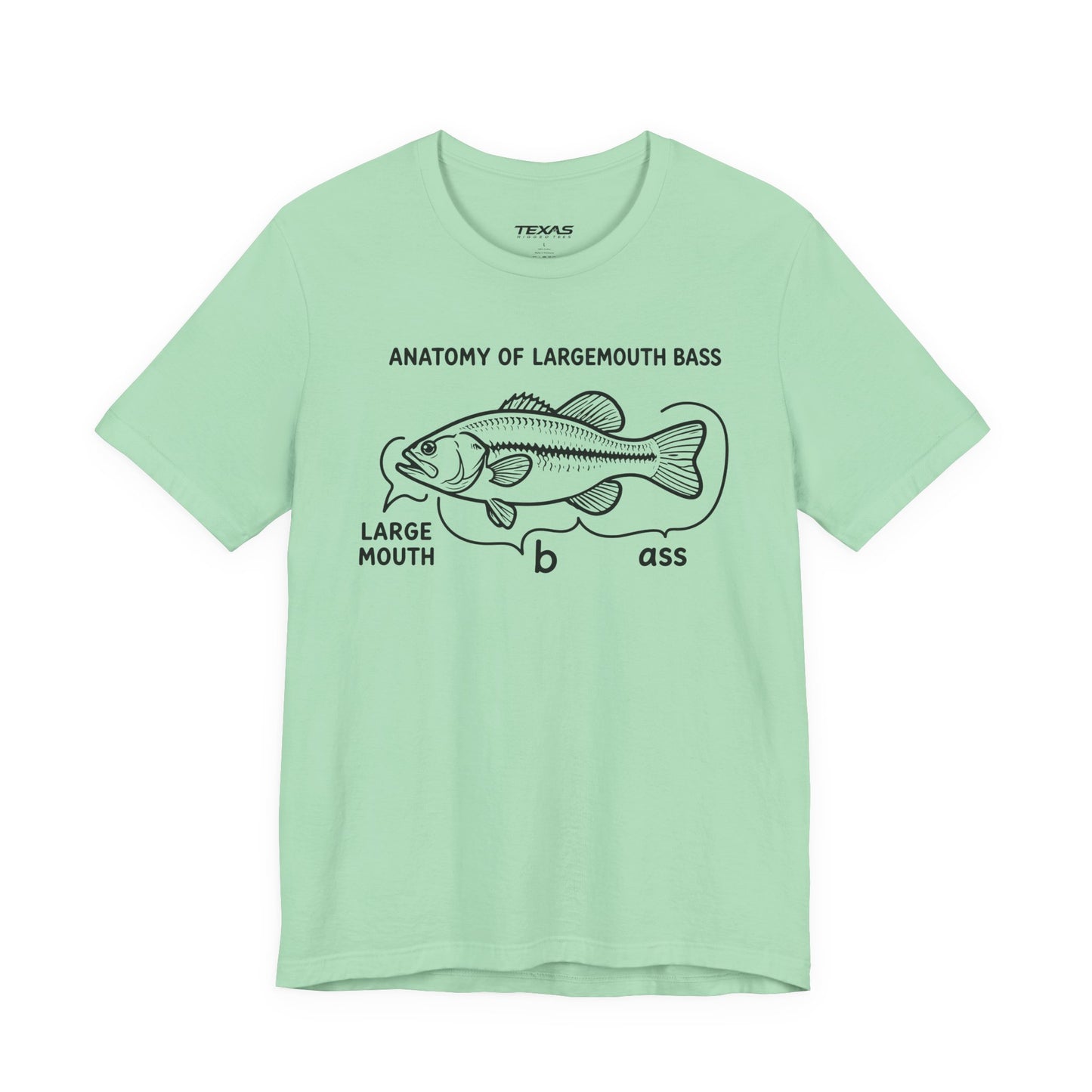 Anatomy of a Largemouth Bass — Unisex Cotton Tee