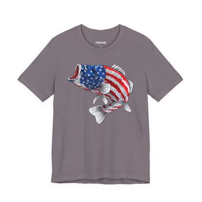 Patriotic Bass — Unisex Cotton Tee