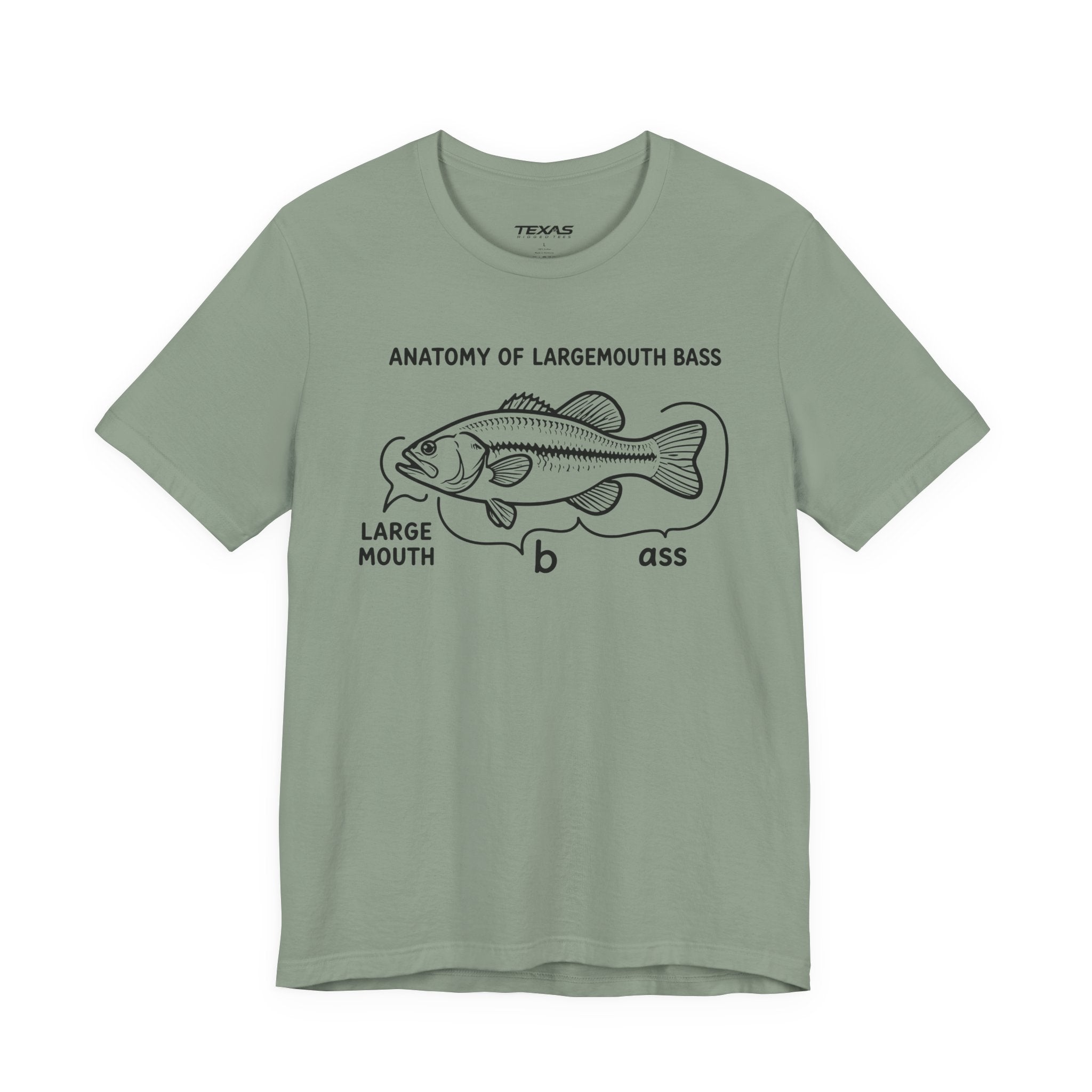 Anatomy of a Largemouth Bass — Unisex Cotton Tee