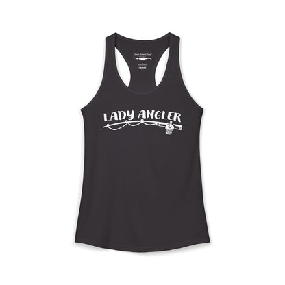Lady Angler — Women’s Racerback Tank