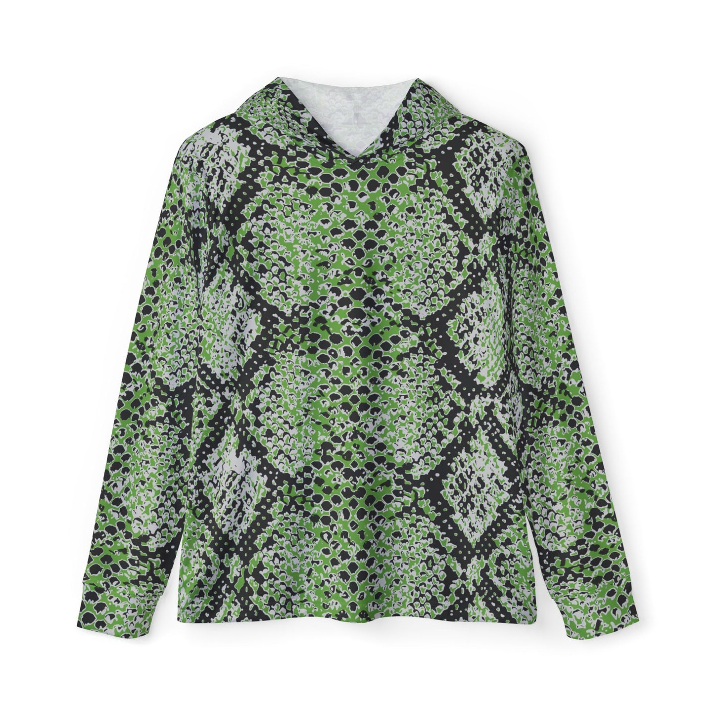 Green Water Snake — Unisex Fishing Pullover Hoodie (SPF 50+)