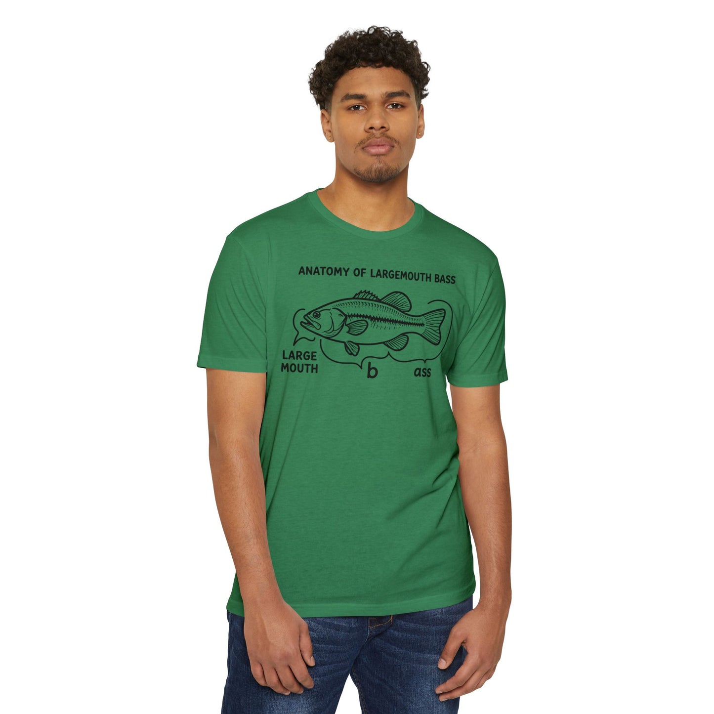 Anatomy of a Largemouth Bass — Cotton-Poly Blend T-Shirt