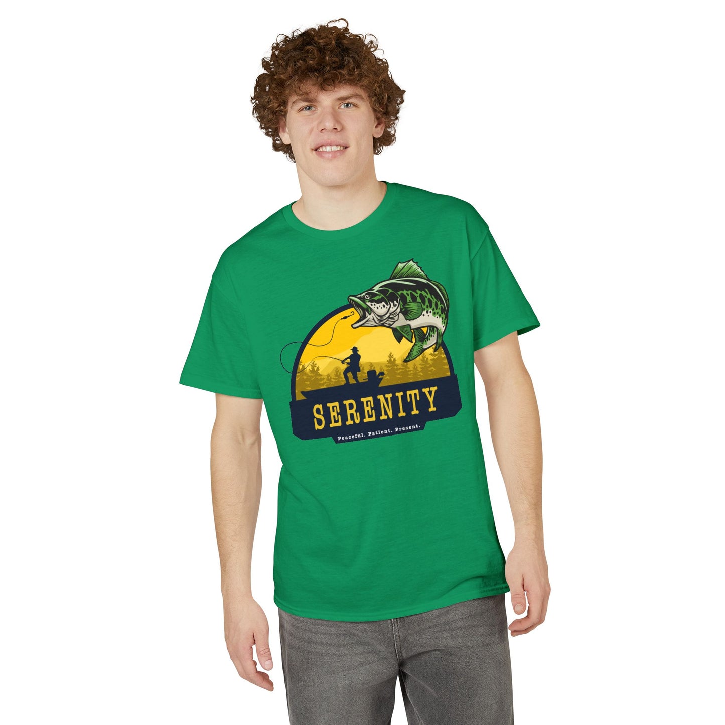Serenity: Peaceful. Patient. Present. — Unisex DryBlend® T-Shirt
