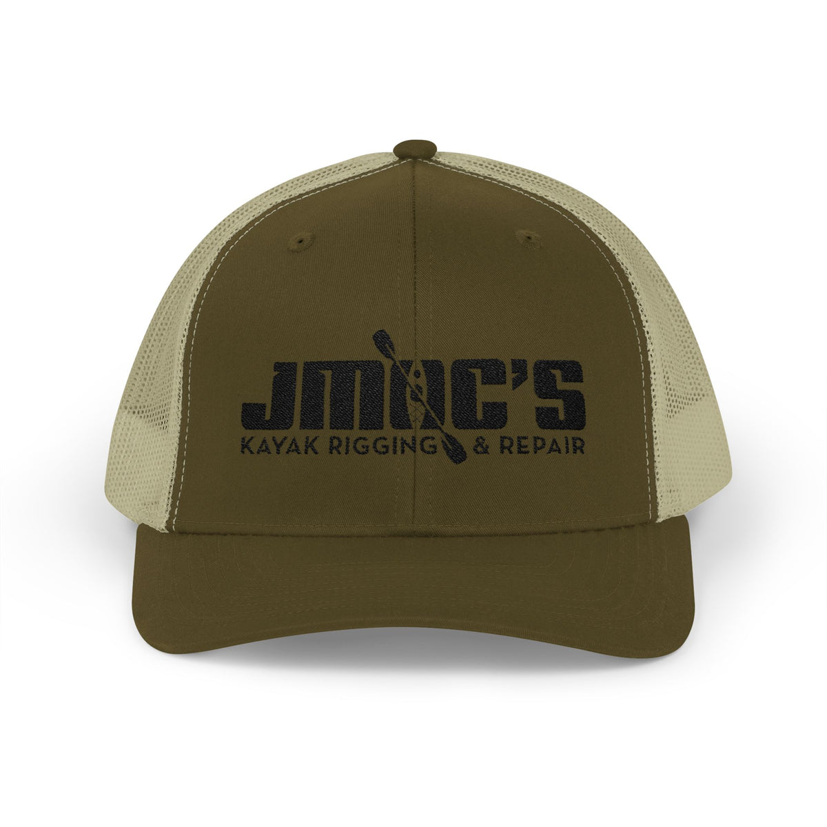 JMOC's Kayak Rigging & Repair (Dark Logo) — Embroidered Baseball Cap