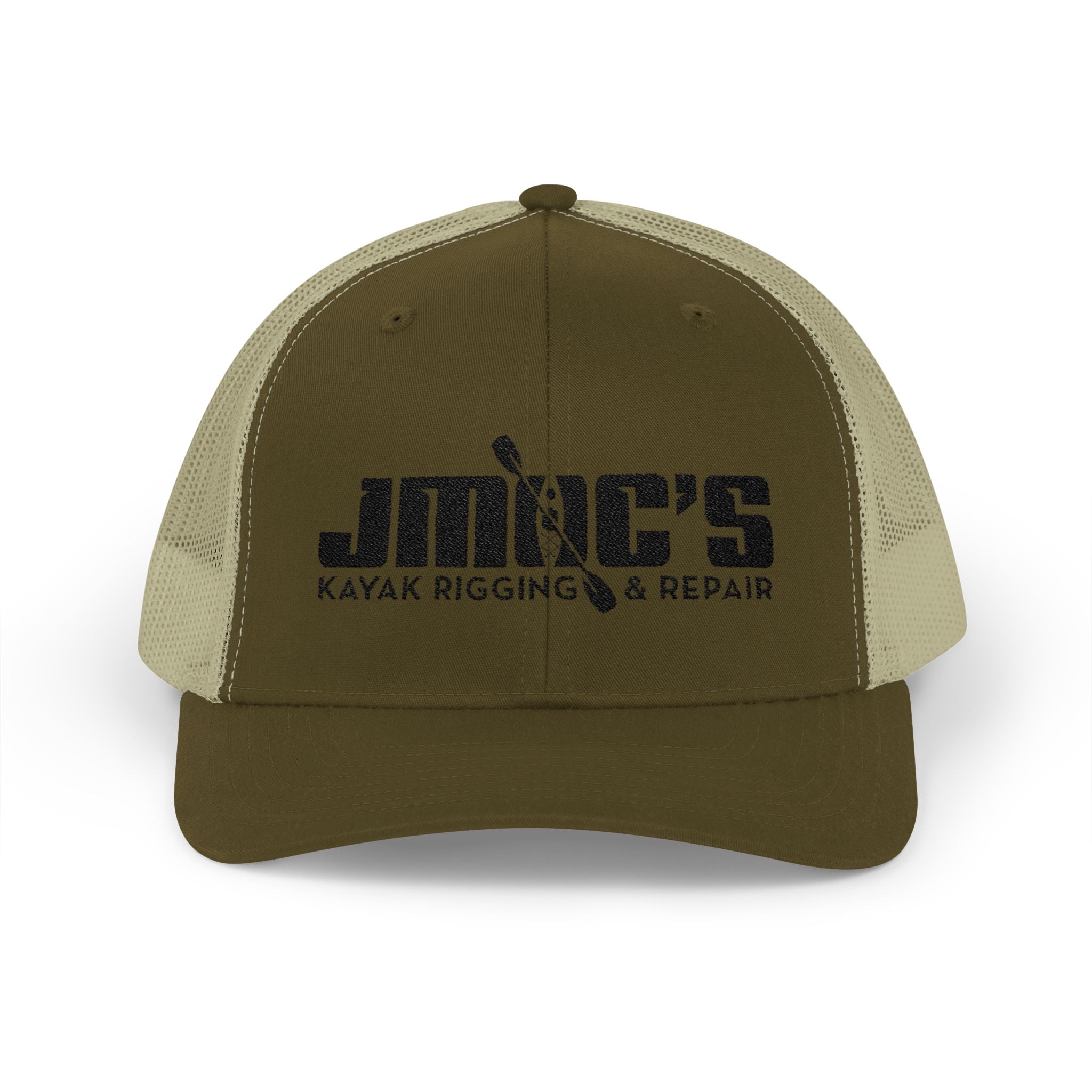 JMOC's Kayak Rigging & Repair (Dark Logo) — Embroidered Baseball Cap