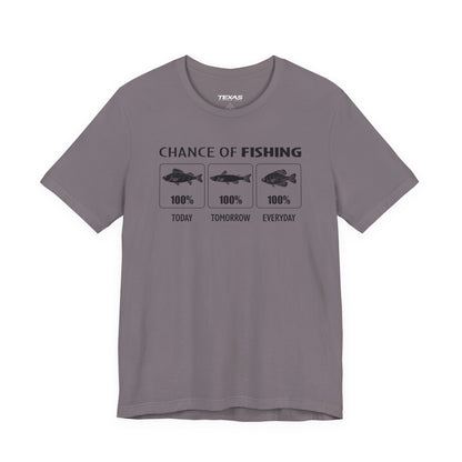 Chance of Fishing — Unisex Cotton Tee