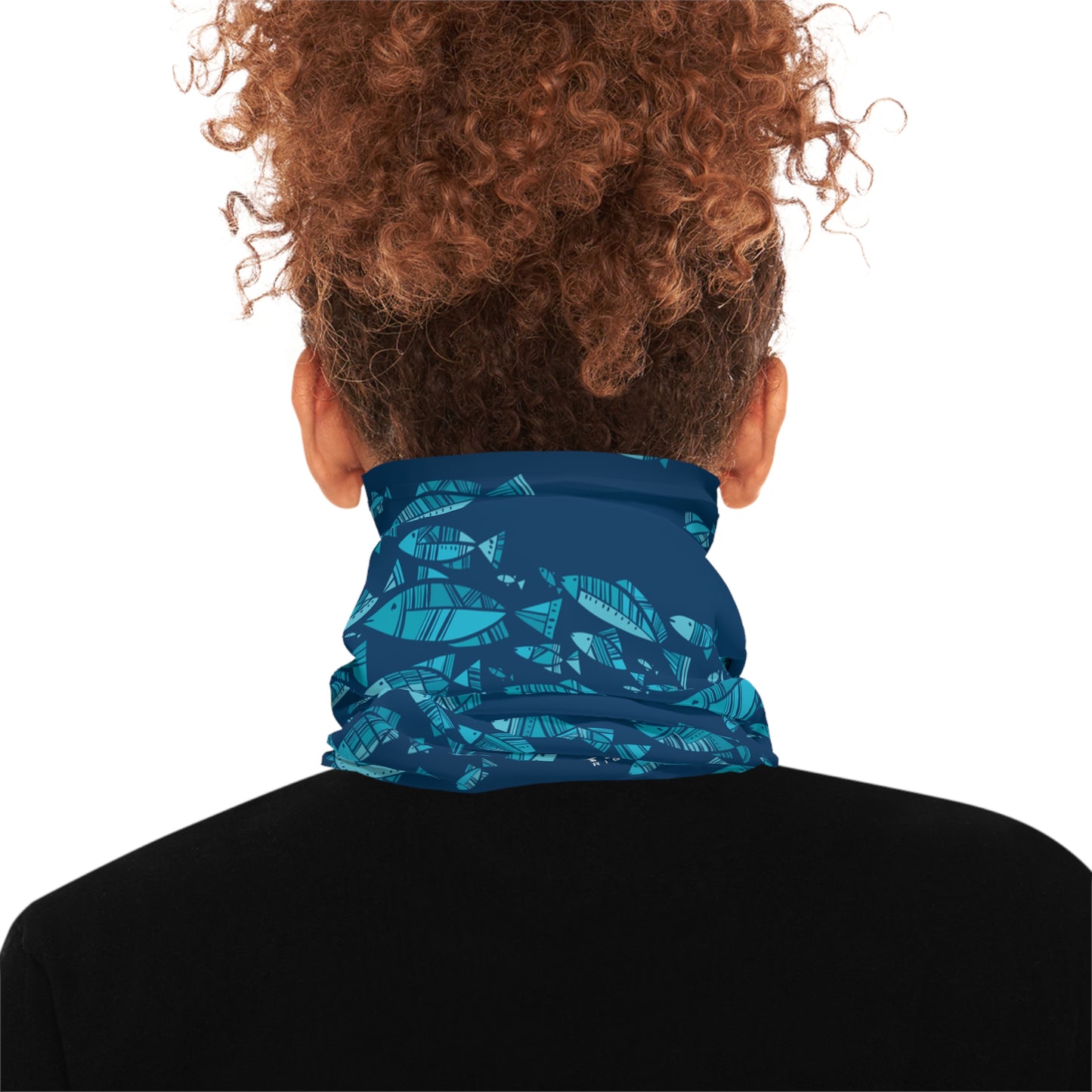 Deep Blue Schooling Fish — Unisex Neck Gaiter (SPF 50+)