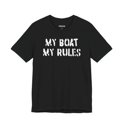 My Boat My Rules — Unisex Cotton Tee