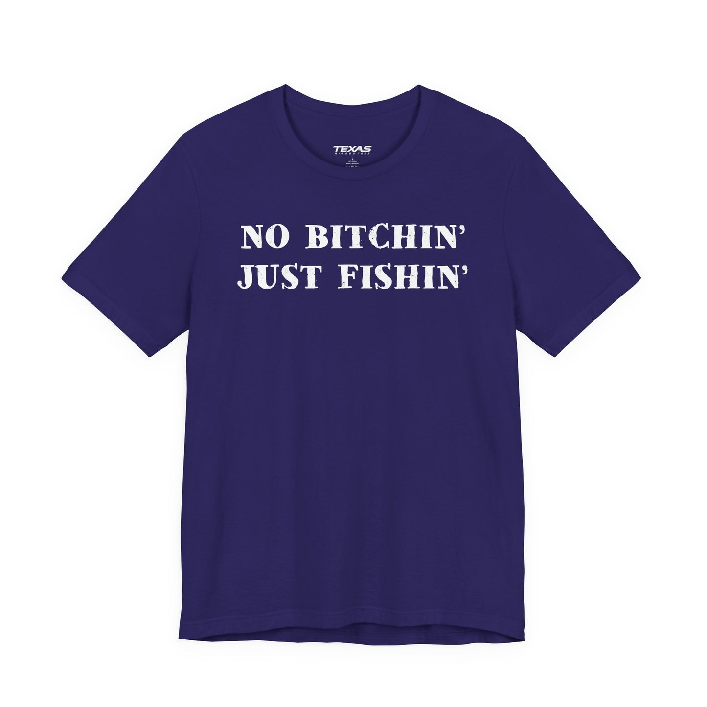 No Bitchin’, Just Fishin’ — Unisex Cotton Tee