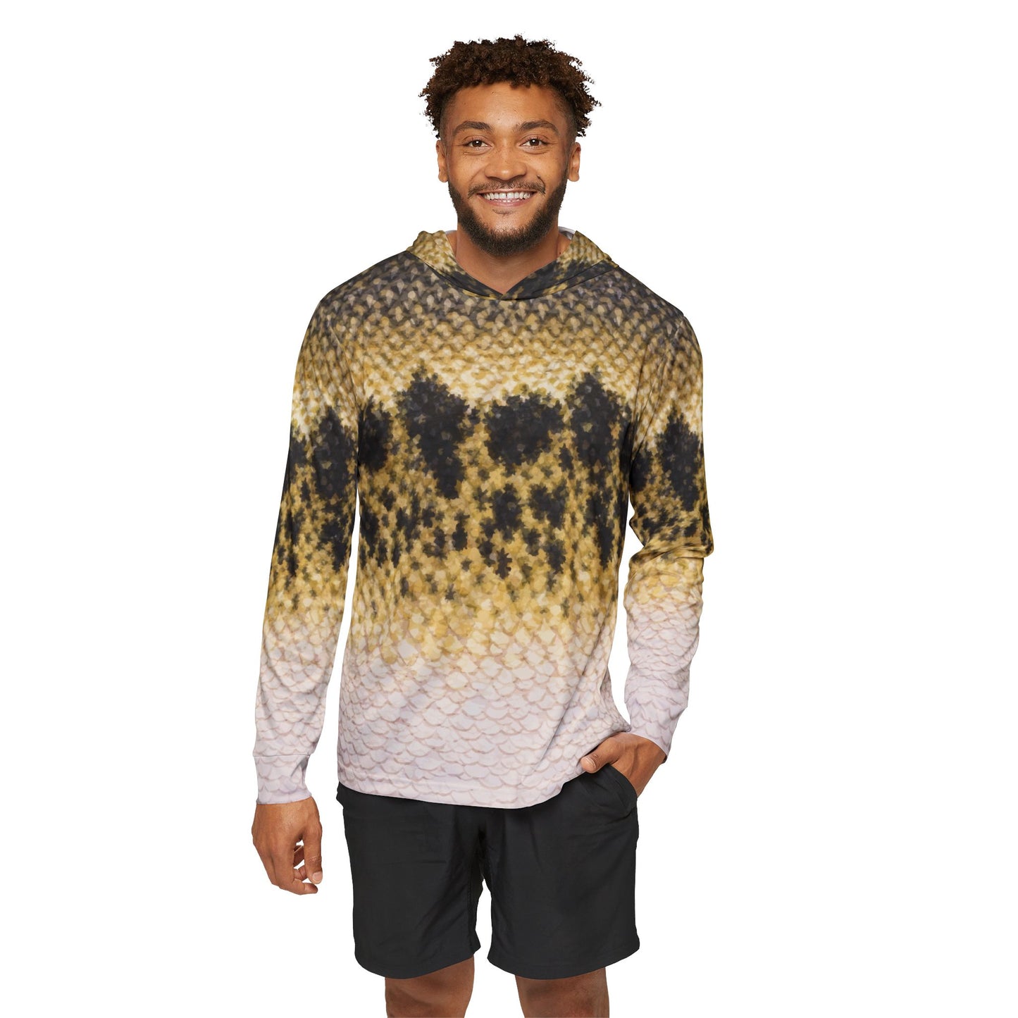 Largemouth Bass — Unisex Fishing Pullover Hoodie (SPF 50+)